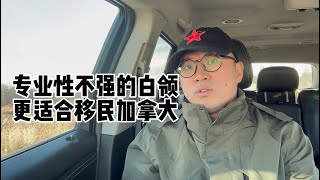 专业性不强的白领更适合移民加拿大 [upl. by Attenal]