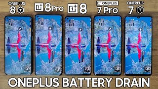 EXTREME ONEPLUS BATTERY DRAIN  OnePlus 8T vs OnePlus 8 Pro  OnePlus 8  OnePlus 7 Pro  OnePlus 7T [upl. by Yevre]