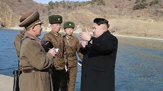 Nordkorea Raketenabschuss während USManöver [upl. by Nonnad]