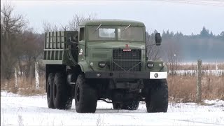 KrAZ255B КрАЗ255  schwerer sowjetischer Lastkraftwagen [upl. by Nylloh]