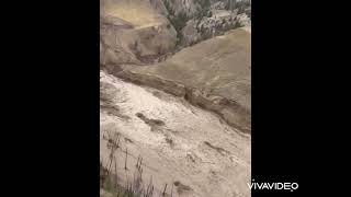 Chilcotin River Fully Breached  Aerial View [upl. by Naitsabas]