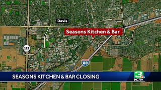 Seasons Kitchen amp Bar in Davis to close after years of service [upl. by Hanser]