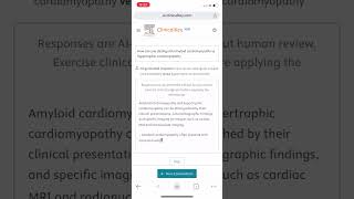 Amyloid Cardiomyopathy vs Hypertrophic Cardiomyopathy  ClinicalKey AI [upl. by Mazman59]