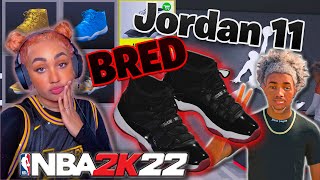 I MADE JORDAN BRED 11s ON NBA 2K22 SHOE CREATOR  Classic 2K Shoe Series Pt 2 [upl. by Lasser]