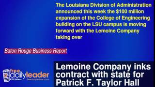 Lemoine Company inks contract with state for Patrick F Taylor Hall expansion [upl. by Filbert]