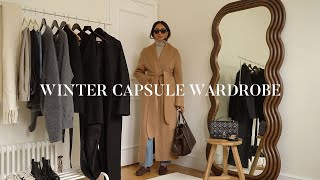 WINTER CAPSULE WARDROBE  MUST HAVE PIECES FOR WINTER LOOKBOOK 2023 [upl. by Alamac]