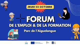 Forum emploi formation au cœur du quartier Aiguelongue de Montpellier [upl. by Joly]