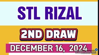 STL RIZAL RESULT TODAY 2ND DRAW DECEMBER 16 2024 4PM  MONDAY [upl. by Annairdna764]