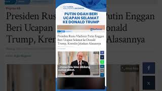 Beda dengan Prabowo Presiden Rusia Vladimir Putin Ogah Beri Selamat Donald Trump Menang Pilpres AS [upl. by Yannodrahc]