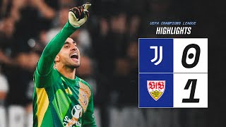 HIGHLIGHTS UCL  Juventus 01 VfB Stuttgart [upl. by Aerdnaz332]