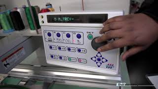 Tajima TMEXC1201 Control Panel Operations Video  How to perform a Manual Trim Command  4 of 5 [upl. by Nara940]