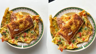 Bread Omelette Recipe  Easy Breakfast Recipe [upl. by Seften]