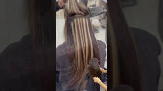 Satisfying Light Blonde Hair Highlights salonandspa youtubeshorts hairstyle shorts [upl. by Atoked]