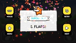 Flappy Golf 2  Spin Land  All Holes Superstar [upl. by Dnalerb]