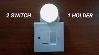 Ek Bulb Ko 2 Switch Ke Sath Connection Kaise Karen  How to Connection 1 Bulb 2 Switch [upl. by Faustina]