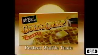 McCain Golden Crisp Waffles Commercial  1998 [upl. by Leon]