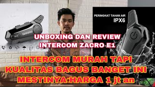 UNBOXING DAN REVIEW INTERCOM ZACRO E1 [upl. by Cointon998]