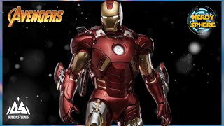 Iron Man Mark 7 Collectible Statue QueenStudios Marvel MarkVII MK7 IronMan Avengers MCU [upl. by Nannek]