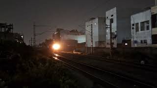 LGD WAP7 Horn 110 Kmph Speed 12797 Venkatadri SF Express [upl. by Lizned]