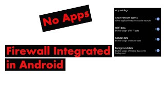 How to Use Androids Integrated Firewall [upl. by Scotney]