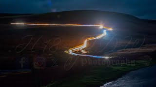 Watch As Tractors Light Up The Night During This Full Moon Illuminated Tractor Run 4K [upl. by Ettenil]