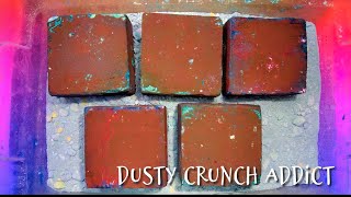 Surprise color inside fresh dyed gym chalk ASMR🎧 oddly satisfying sleep aide stress releif [upl. by Wolram]