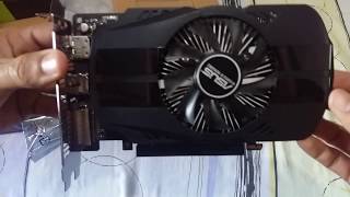 Placa de vídeo GTX 1050 2GB Asus  Unboxing [upl. by Shandra]