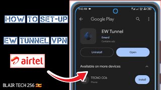 How to Setup EW Tunnel Vpn on Airtel [upl. by Ferris]