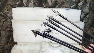 6 different Broadheads vs a ballistic vest [upl. by Baxie]