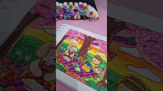 VEJA COMO FICOU ESSE RESULTADO DE ARTE art coloring colorindodesenhos colorir viralvideos fyp [upl. by Bucher429]