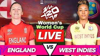 England vs West Indies Women Live T20 WC Match  ENG vs WI Women T20 World Cup 2024 Live ENGW vs WIW [upl. by Aitnecserc180]