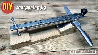 Make a knife sharpening jig  Knife Sharpening Stand [upl. by Donahue]