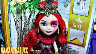 EVER AFTER HIGH LIZZIE HEARTS DOLL REVIEW VIDEO [upl. by Wrand370]