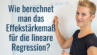 Berechnung von Cohens f2 als Effektstärkemaß für die multiple lineare Regression [upl. by Niawtna]