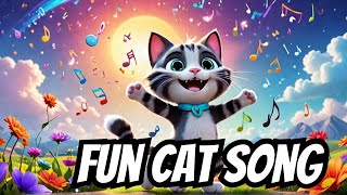 Kitty Cat Meow Meow 🐱  Fun Cat Song for Kids  Sing Along shorts kidssong kidsvideo [upl. by Shaner]