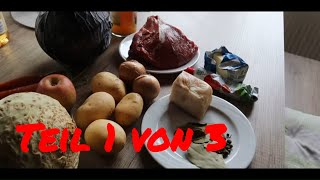 Teil 1 von 3 Rinderbraten mit Selbstgemachten Rotkraut und KartoffelSellerie StampfDeutschHD [upl. by Gnol854]