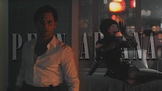 Penn Badgley  Ariana Grande  Wine Pon You  Doja Cat  4k [upl. by Obnukotalo]