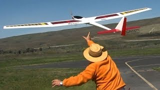 Bahmans EFlite Mystique 29 metre Sailplane inadvertent crow or crab or [upl. by Aizatsana]