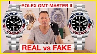 ROLEX ♛ GMTMASTER II Real vs Fake [upl. by Gar839]