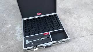 Stage Truss Toolbox Flight Case 72 Pcs Spigot Truss Eggs 120 Set Pin and R Clip Truss Connector [upl. by Zakaria]