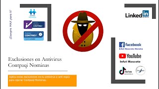 Exclusiones Antivirus para Contpaqi Nominas [upl. by Ybbob]