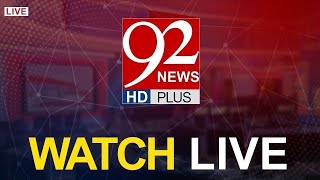 92 NEWS LIVE  Pakistan News Live  Latest Headlines amp Breaking News  Press Conferences amp Speeches [upl. by Bartolemo363]