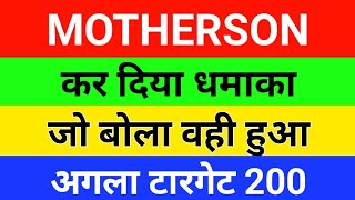 🔴Samvardhana motherson share letest news  MOTHERSON SUMI share news [upl. by Moorefield]