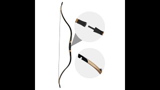 52” Archery Traditional Laminated Takedown Recurve Bow For Outdoor Hunting Target Practice 2050 lbs [upl. by Sobel820]