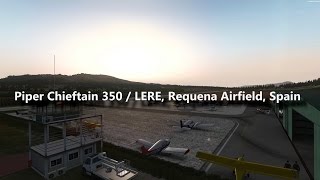 P3D VFR  PA 31350  Requena LERE to Valencia LEVC [upl. by Frodine621]