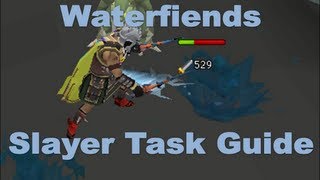 Waterfiends Slayer Task Guide  130K Slayer and 750K Total XP per hour Runescape 2013 [upl. by Anaibib]