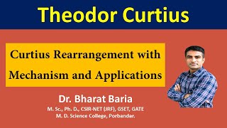 Curtius Rearrangement reaction with mechanism and Applications  Dr Bharat Baria [upl. by Ivens]