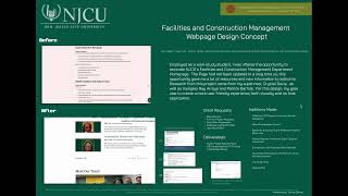 Final Presentation of NJCU FCM Website Design [upl. by Elleira101]