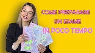 COME PREPARARE UN ESAME IN POCHI GIORNI  Studiare bene e velocemente senza dimenticare  30L [upl. by Odnolor]