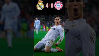 REAL MADRID 🆚️ FC BAYERN MUNICH 40 Match Highlights  football shorts ronaldo cr7 youtube [upl. by Thomasina]